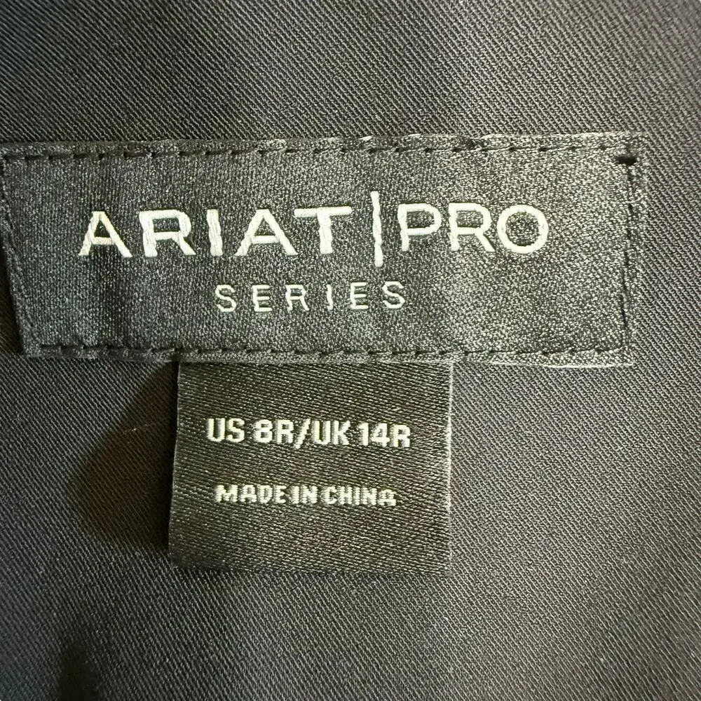 Ariat Pro Series Women's Bronte Show Coat Blazer US 8R Black Oldmoney Equestrian - Picture 10 of 16